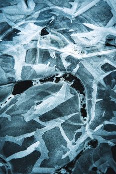 abstract background beauty of the frozen water surface