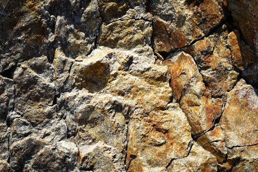 abstract background or texture rusty granite crack of rock