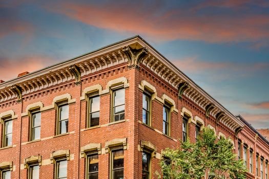 An old brick building in Portland, Maine