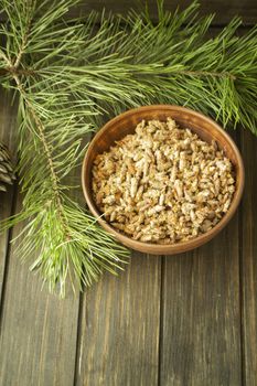 Pine buds for treating colds. Pine buds. organic herbal medicine