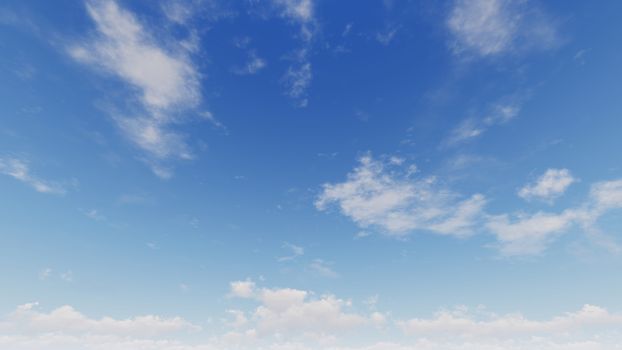 Cloudy blue sky abstract background, blue sky background with tiny clouds, 3d rendering

