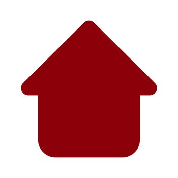 Pointer, arrow in modern flat style. Arrow button isolated on white background. Symbol for web design, site, app, UI.