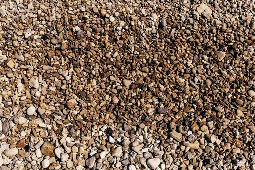 Background of the river pebbles on the beach