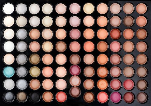 Eye shadow Makeup Palette color kit background