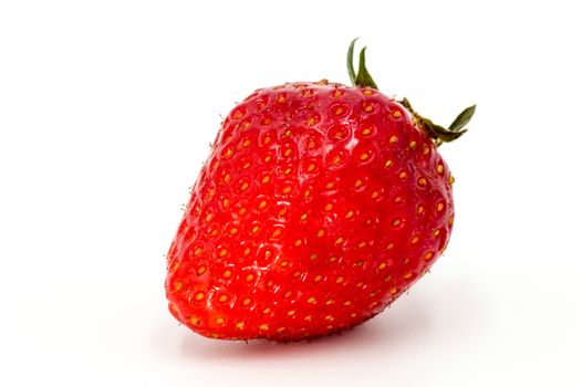 Good red strawberry isolated on a white background