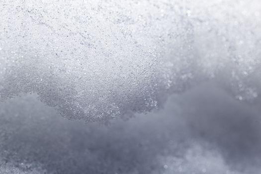 close up shot of a snow bank