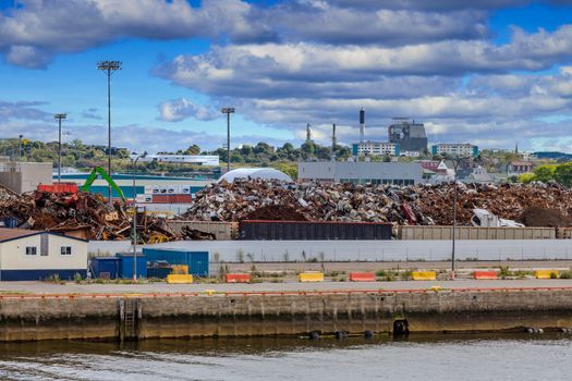 View of Saint John, New Brunswick, Canada from the Sea