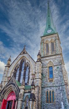 An old stone church in St John, Canada