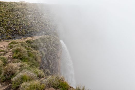 Top of the Tugela Falls, the second tallest waterfall on earth, 948m tall
