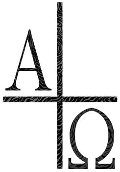 The A;phs Omega letters from the Greek alphabet.