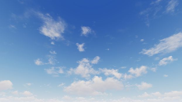 Cloudy blue sky abstract background, blue sky background with tiny clouds, 3d rendering

