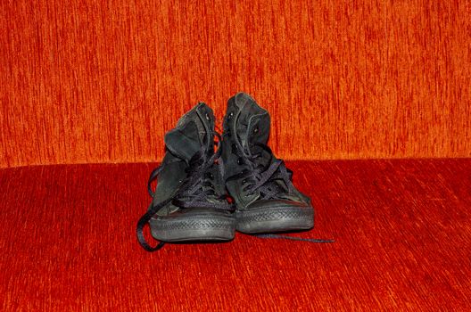 Old Black Stylish Shoes, Vintage