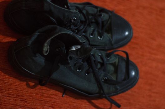 Old Black Stylish Shoes, Vintage