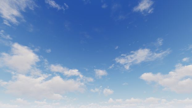 Cloudy blue sky abstract background, blue sky background with tiny clouds, 3d rendering

