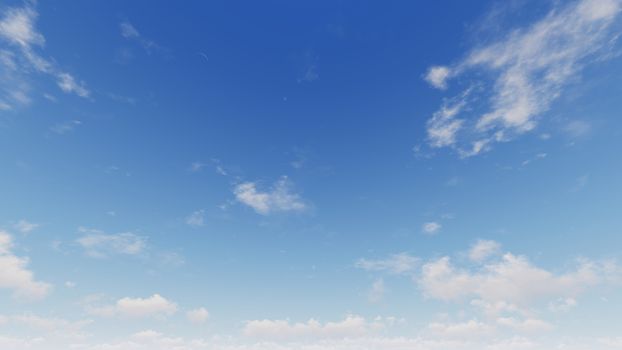 Cloudy blue sky abstract background, blue sky background with tiny clouds, 3d rendering


