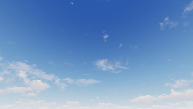 Cloudy blue sky abstract background, blue sky background with tiny clouds, 3d rendering

