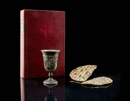 Holy Communion Bread, Wine for christianity religion