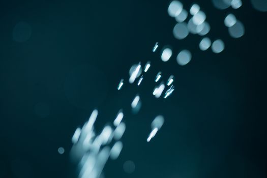 abstract White flakes on blue night background