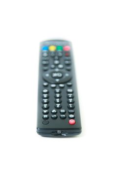 tv remote control on white background