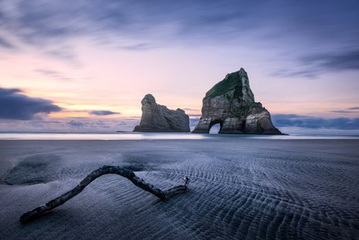 Cathedral Cove at sunrise, Coromandel Peninsula, New Zealand