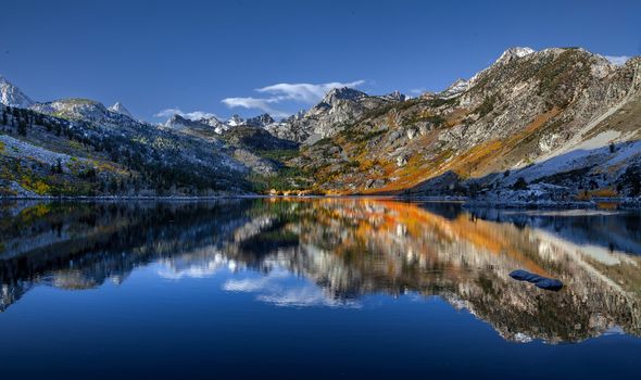 Serene mountain lake, Utah, USA.