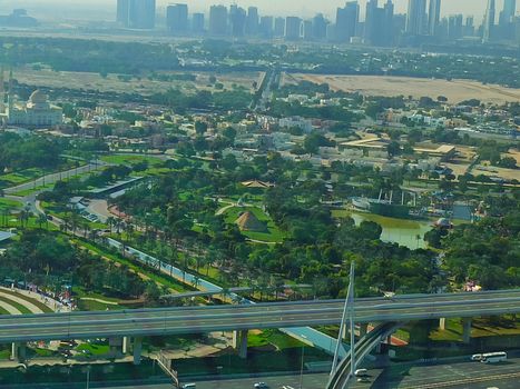 a panoramic view of Dubai