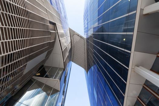 Barcelona, Spain - 4 July 2014: Gas Natural Building, also known as Mare Nostrum Tower office skyscraper