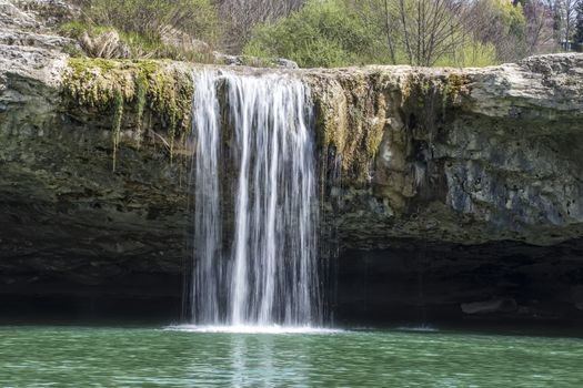 waterfall Zarecki krov in springtime, Istria, Croatia
