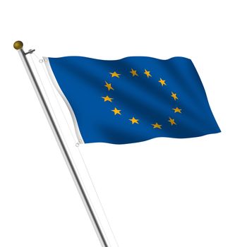 A Flag of the European Union background illustration large file