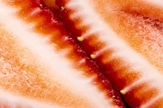 Macro Close Up Fruit Strawberry red macro photo