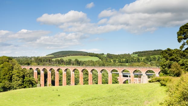 Leaderfoot Viaduct is a railway viaduct over the River Tweed in the Scottish Borders.