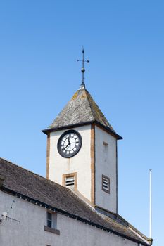 The clock tower of Lauder Town Hall is located  in Lauder town centre in the Scottish Borders.