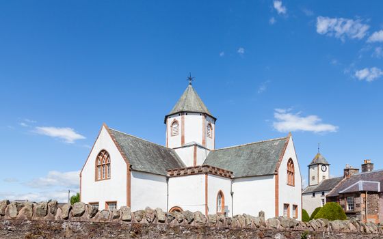 Lauder Old Parish Church was built in 1673 and is situated in Lauder, the Scottish Borders.  The church has an octagonal central tower.