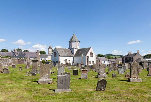 Lauder Old Parish Church was built in 1673 and is situated in Lauder, the Scottish Borders.  The church has an octagonal central tower.