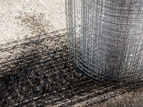 Roll loose shiny thin steel wire grating