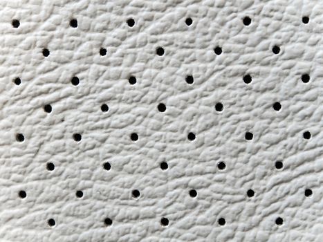 Texture and small eyelet on surface of imitation leather