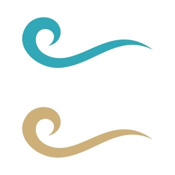 Water Wave Swirl Logo Template Illustration Design. Vector EPS 10.
