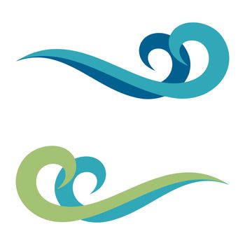 Water Wave Swirl Logo Template Illustration Design. Vector EPS 10.