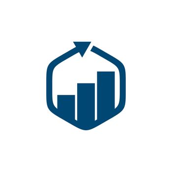 Hexagon Shape Finance Logo Template Illustration Design. Vector EPS 10.