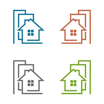 Home Building Vector Logo Template Illustration Design. Vector EPS 10.