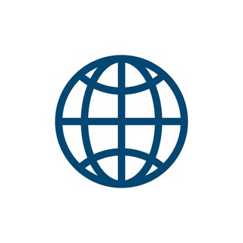 Globe Logo Template for Communication Business Illustration Design. Vector EPS 10.