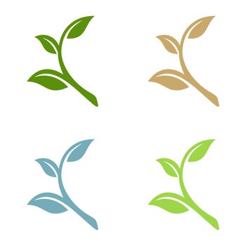 Green Leaf Ecology Logo Template Illustration Design. Vector EPS 10.