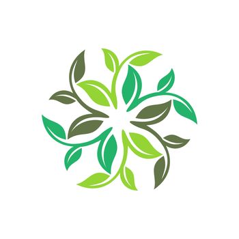 Green Leaf Ecology Logo Template Illustration Design. Vector EPS 10.