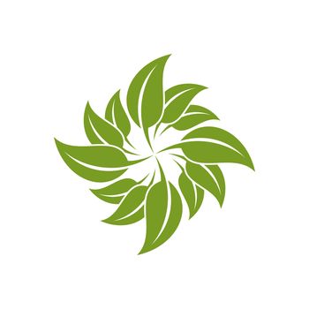 Green Leaf Ecology Logo Template Illustration Design. Vector EPS 10.