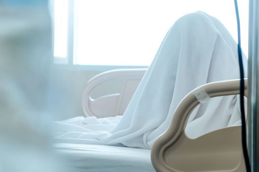 Image of Elderly patients in hospital bed