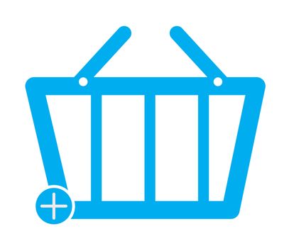 Add To Basket Commerce Button icon on white background. flat style. Basket Commerce icon for your web site design, logo, app, UI. Basket symbol.