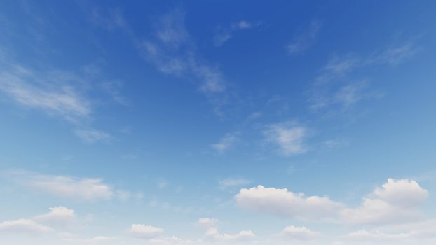 Cloudy blue sky abstract background, blue sky background with tiny clouds, 3d rendering

