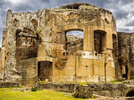 Ancient ruins of Villa Adriana, residence of the emperors of Rome.