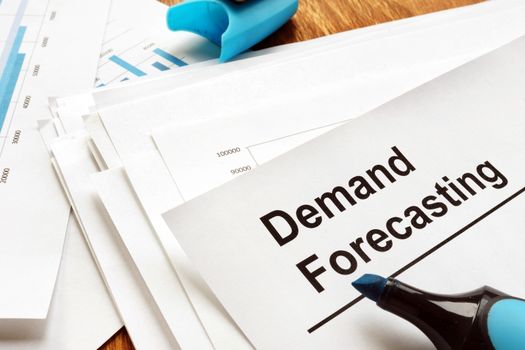 Demand forecasting report with charts and graphs.