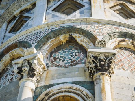 Picture of the famous cathedral and leaning tower in Pisa, Tuscany, Italia